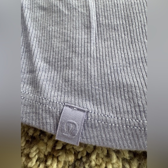 Lululemon Hold Tight Cropped T-Shirt- Lilac Smoke - Picture 5 of 5